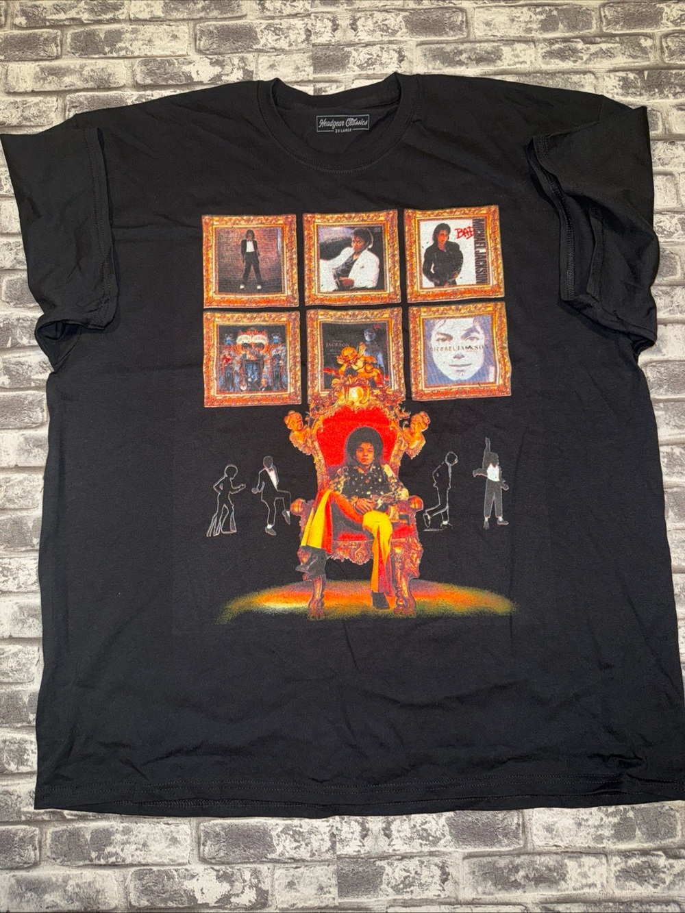 Black Graphic Headgear Classic Sz 2XL-  The King - Michael Jackson